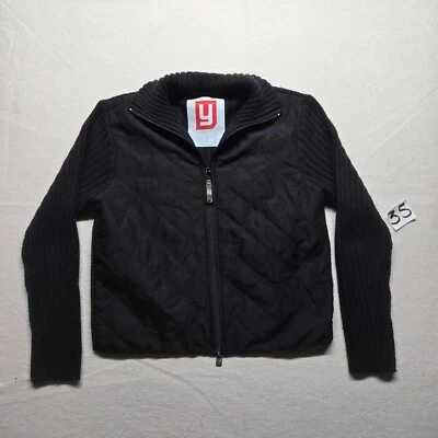 Chaqueta Abrigo Suéter Para Mujer Yaya Sólido Negro Dimond Stich Manga Larga L Grande Foto 1 de 4