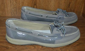 Sperry Top Sider Boat Shoes Womens 8 M Angelfish Flats STS93473 Gray Leather - Picture 1 of 7