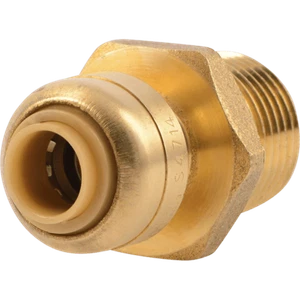 Sharkbite U110LF 1/4 " x 1/2" MNPT Reducing Brass Push Male Adapter - Picture 1 of 1