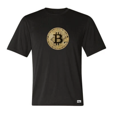 EAKS® Herren T-Shirt Motiv: "Bitcoin-Münze Gold" goldene Bitcoinmünze Geld Börse - Bild 1 von 4
