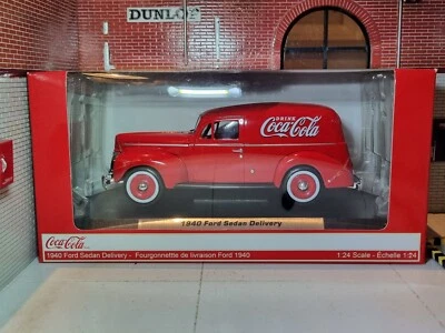 Coca-Cola Gift Ford 1940 Christmas Sedan Truck Coke Delivery 1:24 Scale P Model - Image 1 of 4