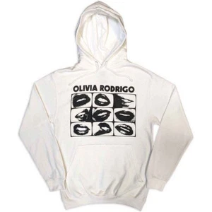 Olivia Rodrigo Unisex Pullover Hoodie: Threshold Lips Grid - Picture 1 of 4