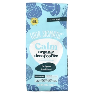 Calm, Organic Coffee with Reishi & Chaga Mushrooms, Ground, Medium Roast, Decaf - Picture 1 of 2