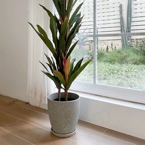 Gardrium Lagre Plant Flower Pots 15-13-10inch Round Planter Indoor Garden White - Picture 1 of 5