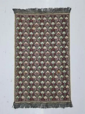 Vintage French Handmade Geometric Pattern Tablecloth 46x30cm - Image 1 of 4