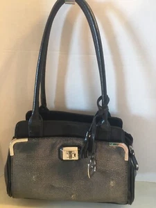 NWOT Ellen Tracy Black Shoulder Bag With Exterior Pockets - Picture 1 of 9