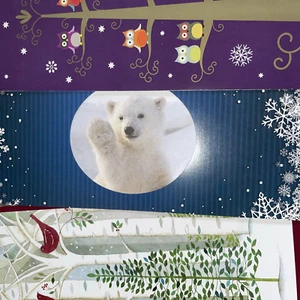 Worldwildlife Greeting Cards Merry Christmas Set of 4 Cards And 4 Envelopes - Picture 1 of 9