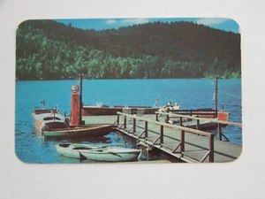 Big Moose New York NY Dunn's Lodge Cottages and Boat Livery Mobile Gas - Bild 1 von 2