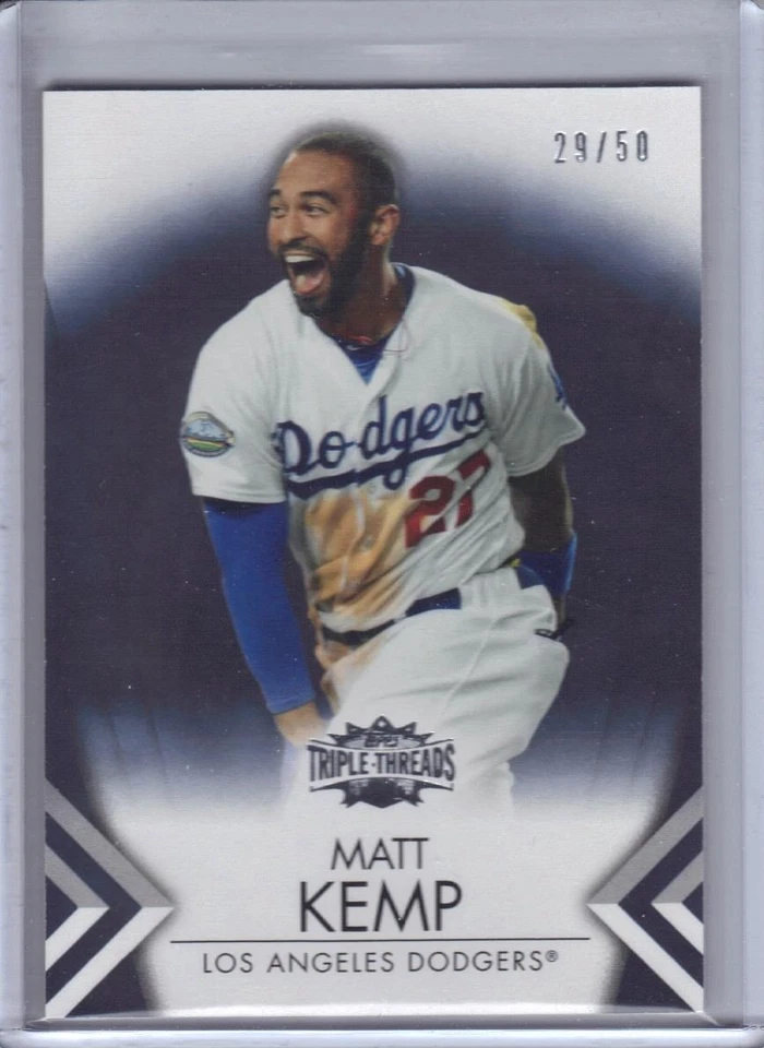 2012 Topps Triple Threads Onyx Parallel #12 Matt Kemp 29/50  - Image 1 of 1