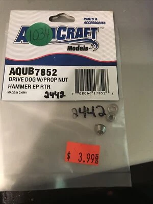 AQUACRAFT AQUB7852  HAMMER EP Drive Dog with Prop Nut replacement RC Boat part - Image 1 of 2