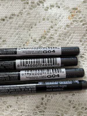 Avon ~ Glimmersticks Waterproof ~ Eye Liner ~ BLACKEST NIGHT ~ Lot 4 ~ - Image 1 of 3