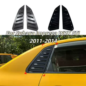 2Pcs Rear Window Shutter Louvers Cover Trim For Subaru Impreza WRX STI 2011-2014 - Bild 1 von 12