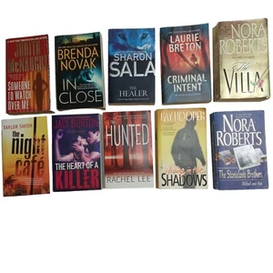 Lot of 10 Modern Romance Mystery Love Suspense Books Random Mix Titles & Authors - Picture 1 of 13