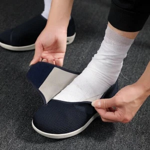 Wide Width Diabetic Shoes Adjustable Closure for Arthritis Swollen Feet Shoes - Picture 1 of 12