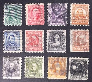 U.S. 300 Through 311 Reg Issue 1902-03 1c to $1 Stamps Used son - Picture 1 of 1