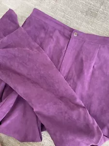 Erin London Purple Ankle Pants Pockets Dress Pants Womens Size L - Picture 1 of 8
