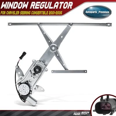 Window Regulator w/ Motor for Chrysler Sebring Convertible 2001-2006 Front Left - Image 1 of 4