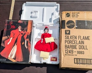 Barbie de porcelana Silken Flame 1962, nueva en caja, tercera en serie A, edición limitada MC - Imagen 1 de 11