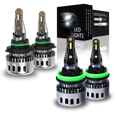 LED Headlights Bulbs High Low 6500K For Kenworth T370 T680 T880 Truck 2013-2022 - Image 1 of 4