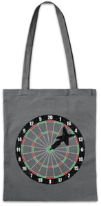 Darts Bullseye Stofftasche Einkaufstasche Player Sport Coach Dart Arrow Arrows - Picture 1 of 1