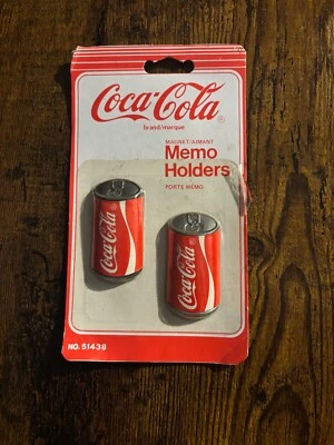 Vintage NOS Coca Cola Magnet Memo Holders 1991 NEW SEALED 51438 - Image 1 of 2