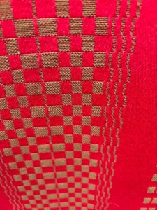 Schwedische Ekelund's Tischdecke "Långdräll". Rot & Grün. 100% Baumwolle. 99 zoll lang - Bild 1 von 3