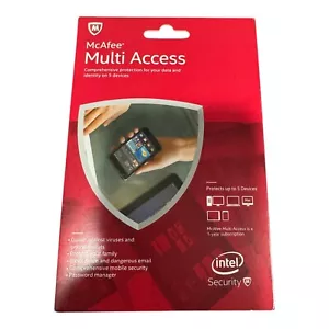 McAfee Antivirus Multi Access 2017 1 Year 1 User Protect 5 Devices - Picture 1 of 1