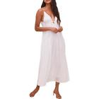 ASTR the Label Womens White Sleeveless Long Daytime Maxi Dress M BHFO 5070