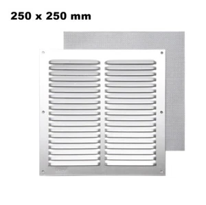 GRIGLIA DI VENTILAZIONE AREAZIONE DA ESTERNO IN ALLUMINIO QUADRATA CM 25 X 25 - Foto 1 di 1