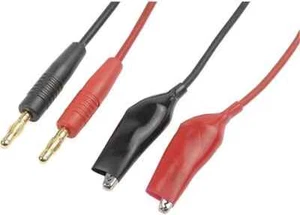 ROBBE ACCESSORIES CHARGING CABLE WITH GOLD CONTACTS 4MM PLUG ART 46166 - Picture 1 of 1