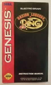 Boxing Legends of the Ring Sega Genesis Instruction Manual Booklet ONLY, NO GAME - Zdjęcie 1 z 2