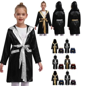 Kids Boys Outfit Side Split Set Cloak Suit Open Front Uniform Robe Halloween - Picture 1 of 46