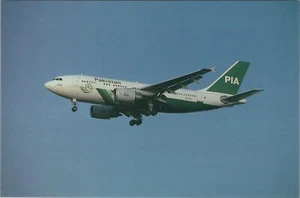 Luftfahrt Postkarte - Pakistan International Airlines Airbus Flugzeug RR17032 - Bild 1 von 2