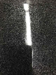 Metallic Glitter Vinyl Fabric - Black - Sparkle 54" Width Faux Leather Yard - Picture 1 of 3