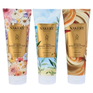Nakery Beauty 3 piezas Crepe Suavizante y Apriete Manteca Corporal Colección Nuevo Sellado - Imagen 1 de 16