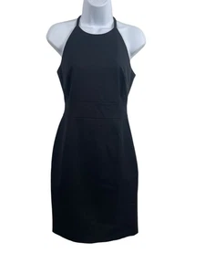Vestido vaina halter negro Banana Republic para mujer talla 2 carrera oficina - Imagen 1 de 15