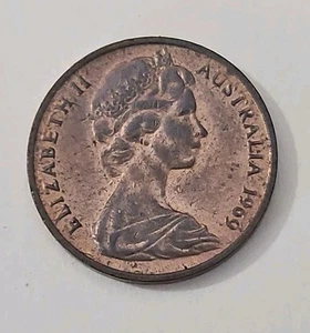 1969  1 CENT AUSTRALIA COIN (KM.#62) - Picture 1 of 2