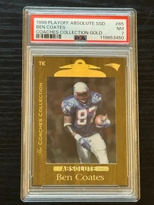 1999 Absolute SSD Coaches Coll Gold Ben Coates /25 PSA NM 7 (pop:1, higher:0) - Picture 1 of 2
