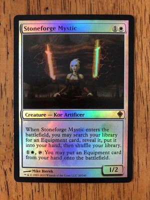 Mtg - Stoneforge mystic - Foil - Worldwake - Legacy - Edh - Watch Item Video ^_^ - Image 1 of 3