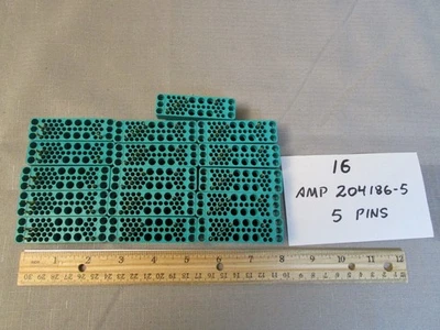 (16) AMP 204186-5 mit je 5 Pins für NIM NIMBIN CAMAC Module Plugins - Bild 1 von 2