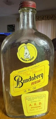 Rare VINTAGE BUNDABERG Rum Bottle 13 FL OZ  Limited To Australian Rum Distiller - Image 1 of 3