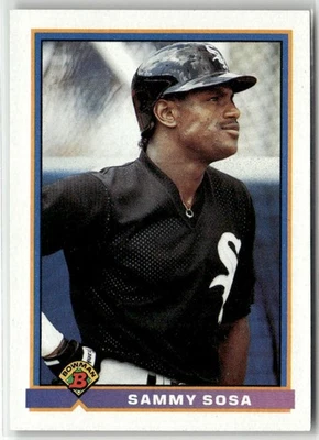 1991 BOWMAN #350 SAMMY SOSA CHICAGO WHITE SOX - Imagem 1 de 2