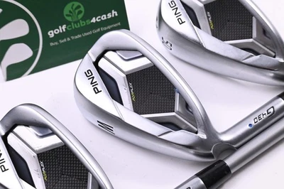 Left Hand Ping G430 Irons / 7-PW+50° / Blue Dot / Senior Flex Ping Alta Quick 35 - Image 1 of 4