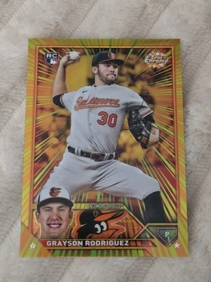 2023 Topps Chrome Radiating Rookies Grayson Rodriguez Rc - Image 1 of 2