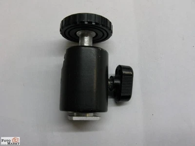 Kugelkopf (Aluminium) mit Blitzschuh und 1/4 Zoll Stativgewinde für SLR-Kamera   - Bild 1 von 3