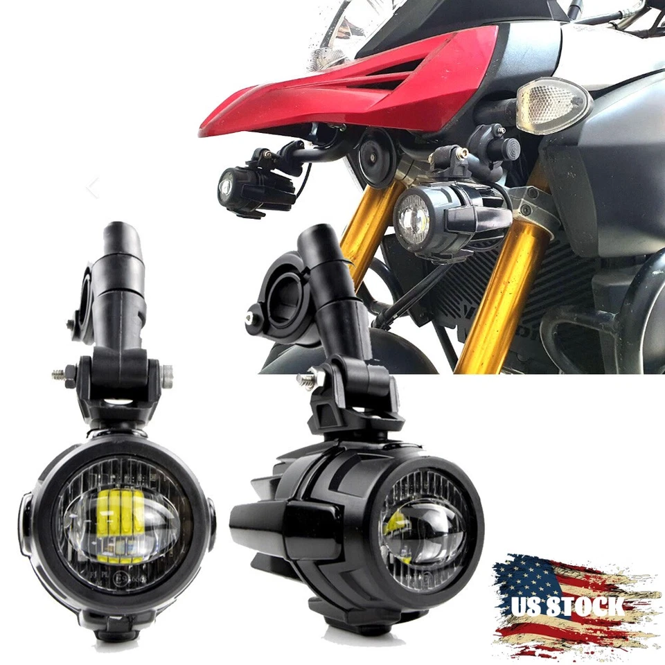 For Suzuki DL 1000 V-strom 2013-2019 Motor LED Auxiliary Fog Light Driving Lamps - Image 1 of 4
