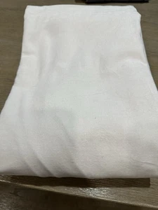 West Elm Cotton Velvet Curtain Drape ONE 48x96" Alabaster - Picture 1 of 2