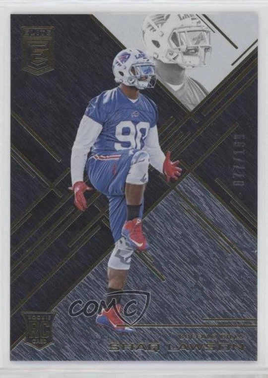2016 Donruss Elite Elite Rookies Black /199 Shaq Lawson #113 Rookie RC - Image 1 of 2