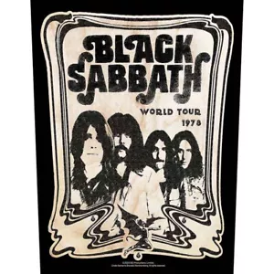 BLACK SABBATH WORLD TOUR 1978LARGE SIZE BACK PATCH OFFICIALLY LICENSED - Imagen 1 de 7