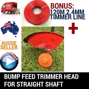 WITH 120M TRIMMER LINE BUMP FEED LINE TRIMMER HEAD,WHIPPER SNIPPER,BRUSH CUTTER - Picture 1 of 12